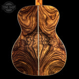 Back of Martin Custom Shop OM 42 Style Adirondack/Wild Grain East Indian Rosewood.