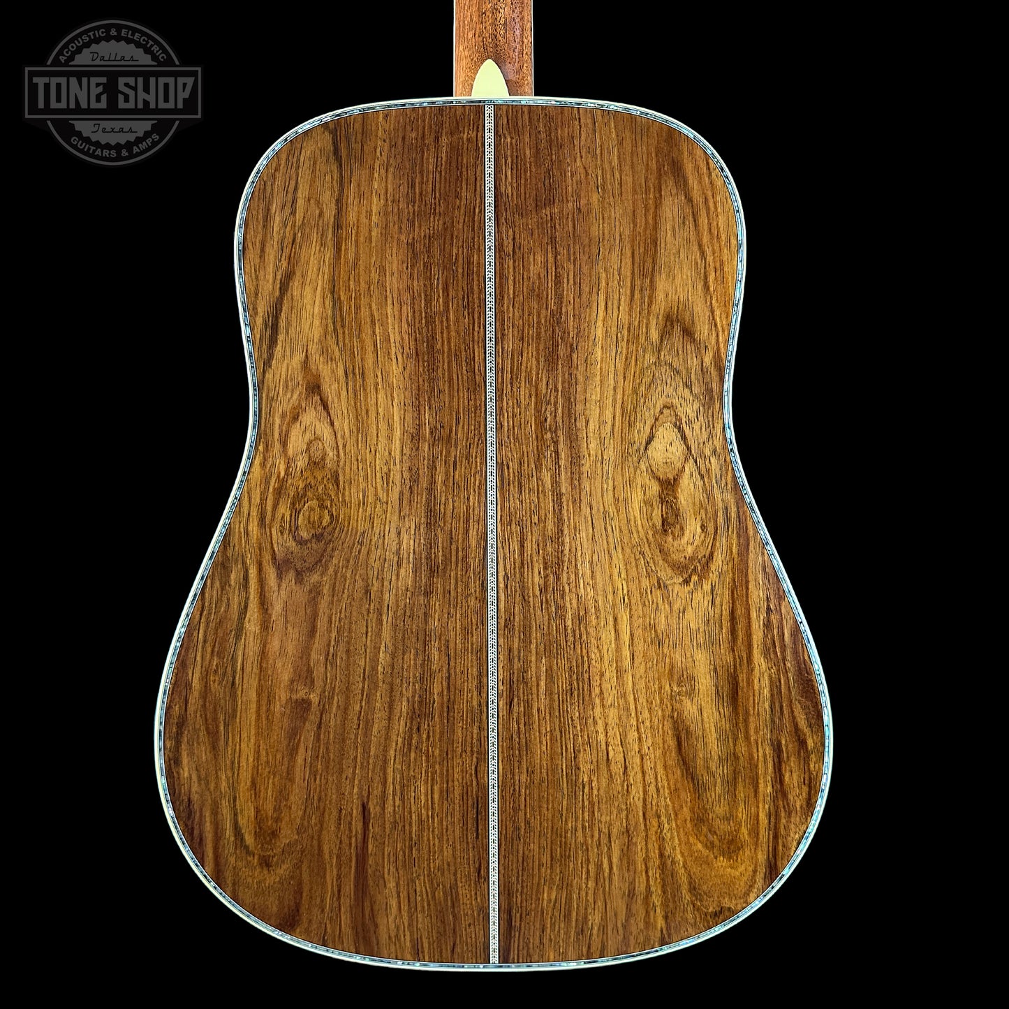 Back of Martin Custom Shop Dread 14-Fret Guatemalan Rosewood.