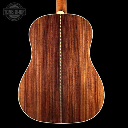Back of Collings CJ Adirondack Sunburst Tigerstripe Pickguard.