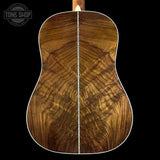 Back of Martin Custom Shop Dread 12-Fret Wild Grain East Indian Rosewood.