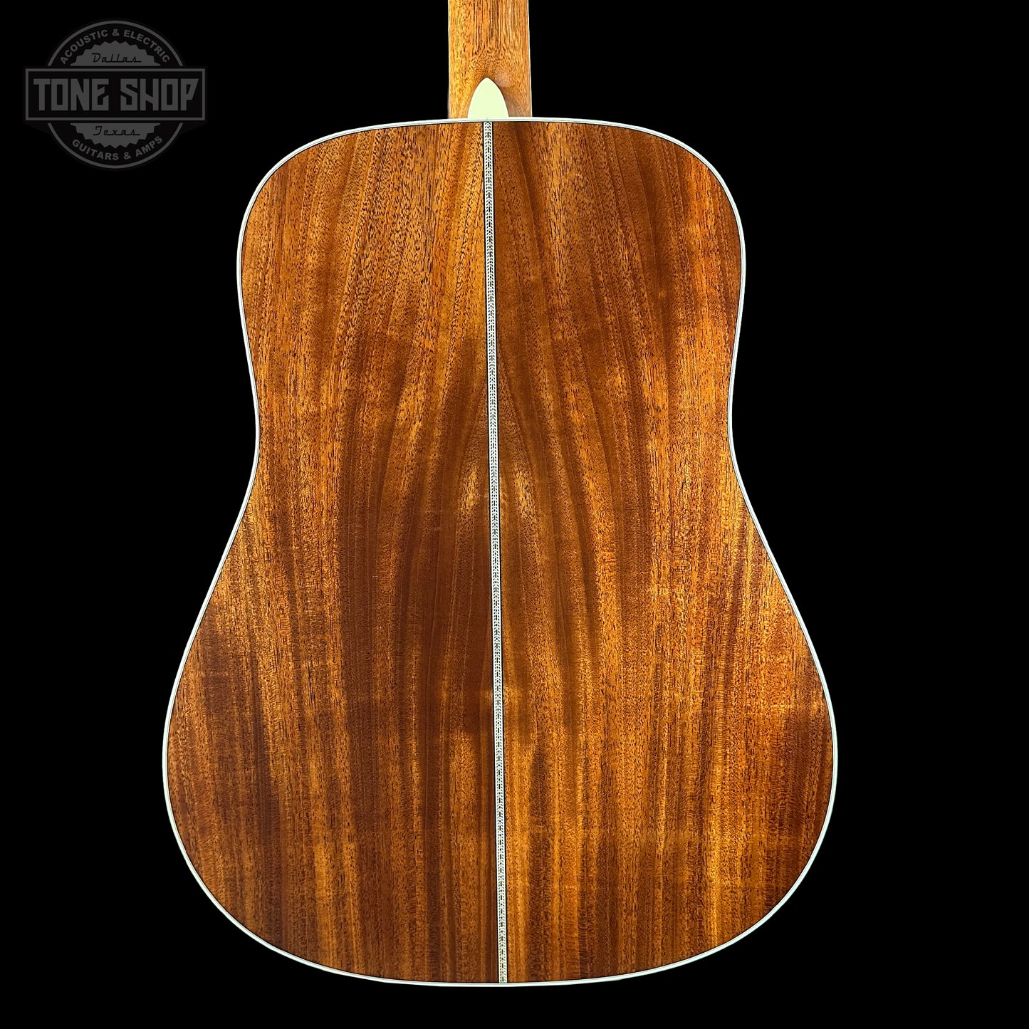 Back of Martin Custom Shop Dread 42 Style Adirondack/Sinker Mahogany.