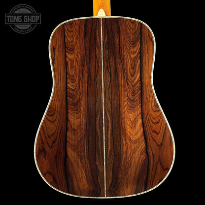 Back of Martin Custom Shop 45 Style Dread Torch Adirondack VTS/Cocobolo.