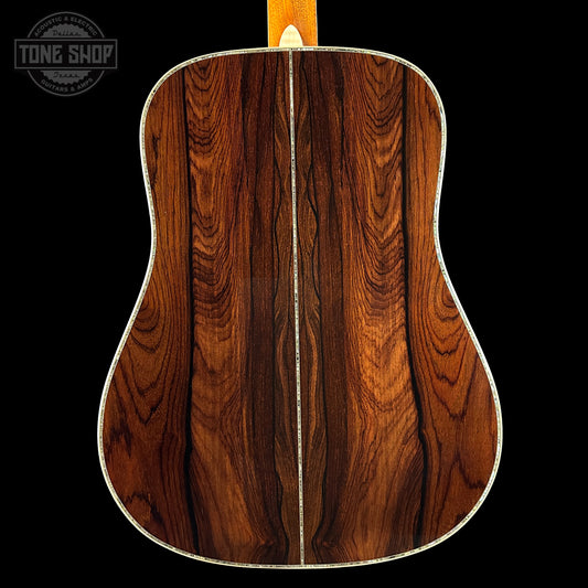Back of Martin Custom Shop 45 Style Dread Torch Adirondack VTS/Cocobolo.