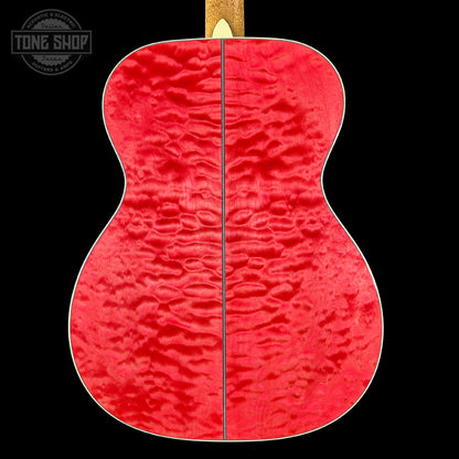 Back of Martin Custom Shop 000 14-Fret Quilted Maple.