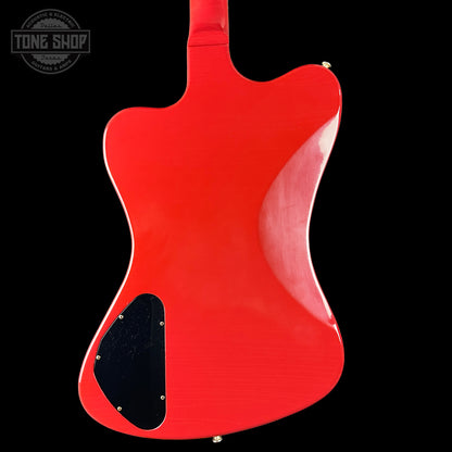 Back of Gibson Custom Dealer Select 1965 Non Reverse Firebird Ember Red Ultra Light Aged.