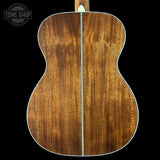 Back of Martin Custom Shop OM 41 Style Adirondack / Sinker Mahogany.