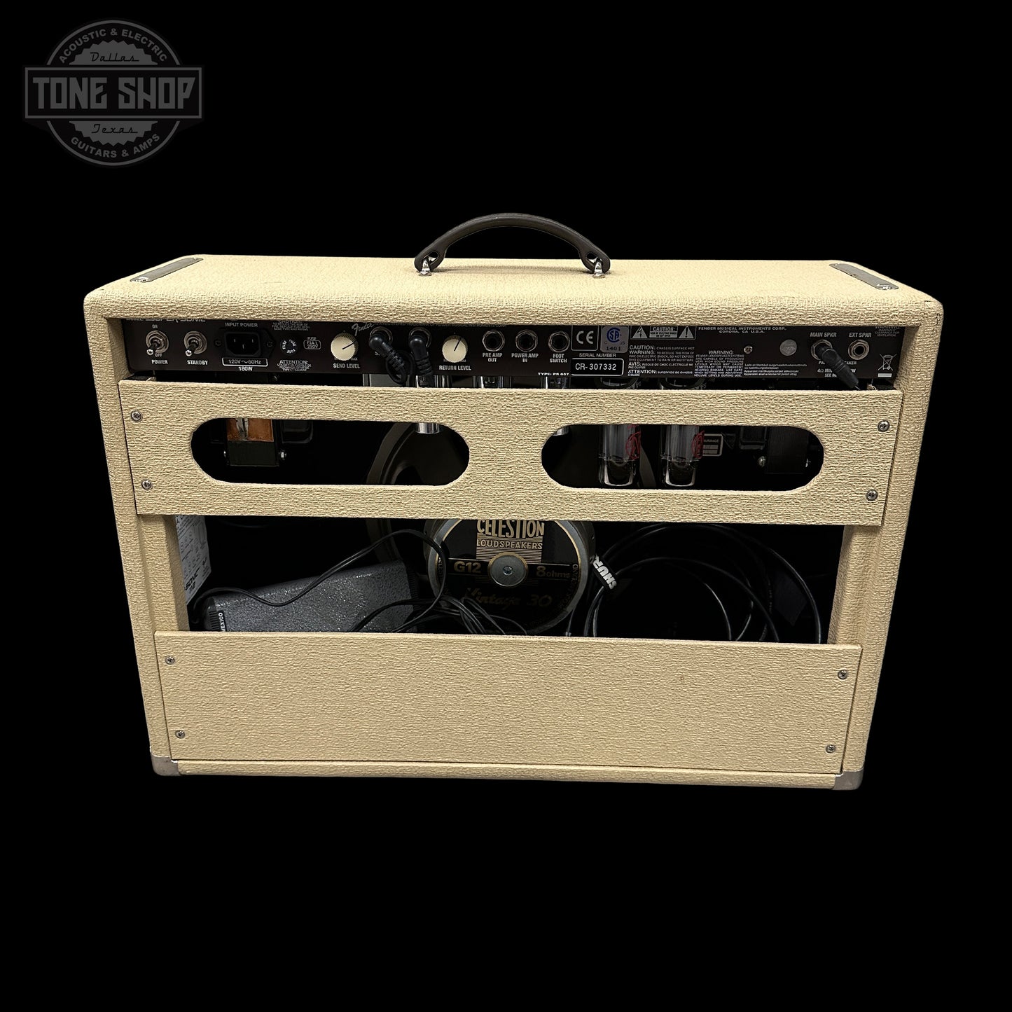 Back of Used Fender Super Sonic 1x12 60w.