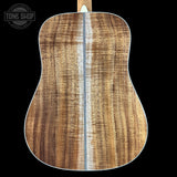 Back of Martin Custom Shop HD-28 Adirondack / Exceptional Broad Figure Koa.