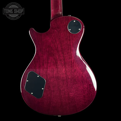 Back of PRS S2 Wood Library McCarty 594 Singlecut Quilt Purple.