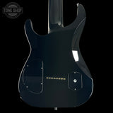 Black electric guitar body with 'Tone Shop' logo in the corner