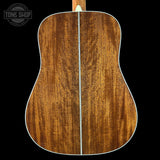 Back of Martin Custom Shop Dread 41 Style Adirondack/Sinker Mahogany.