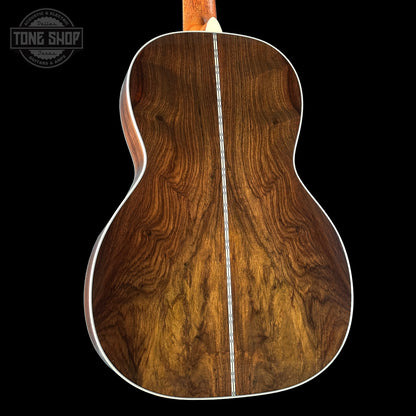 Back angle of Martin Custom Shop 00-12 Fret Wild Grain East Indian Rosewood.