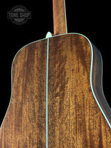 Back angle of Martin Custom Shop Dread 41 Style Adirondack/Sinker Mahogany.