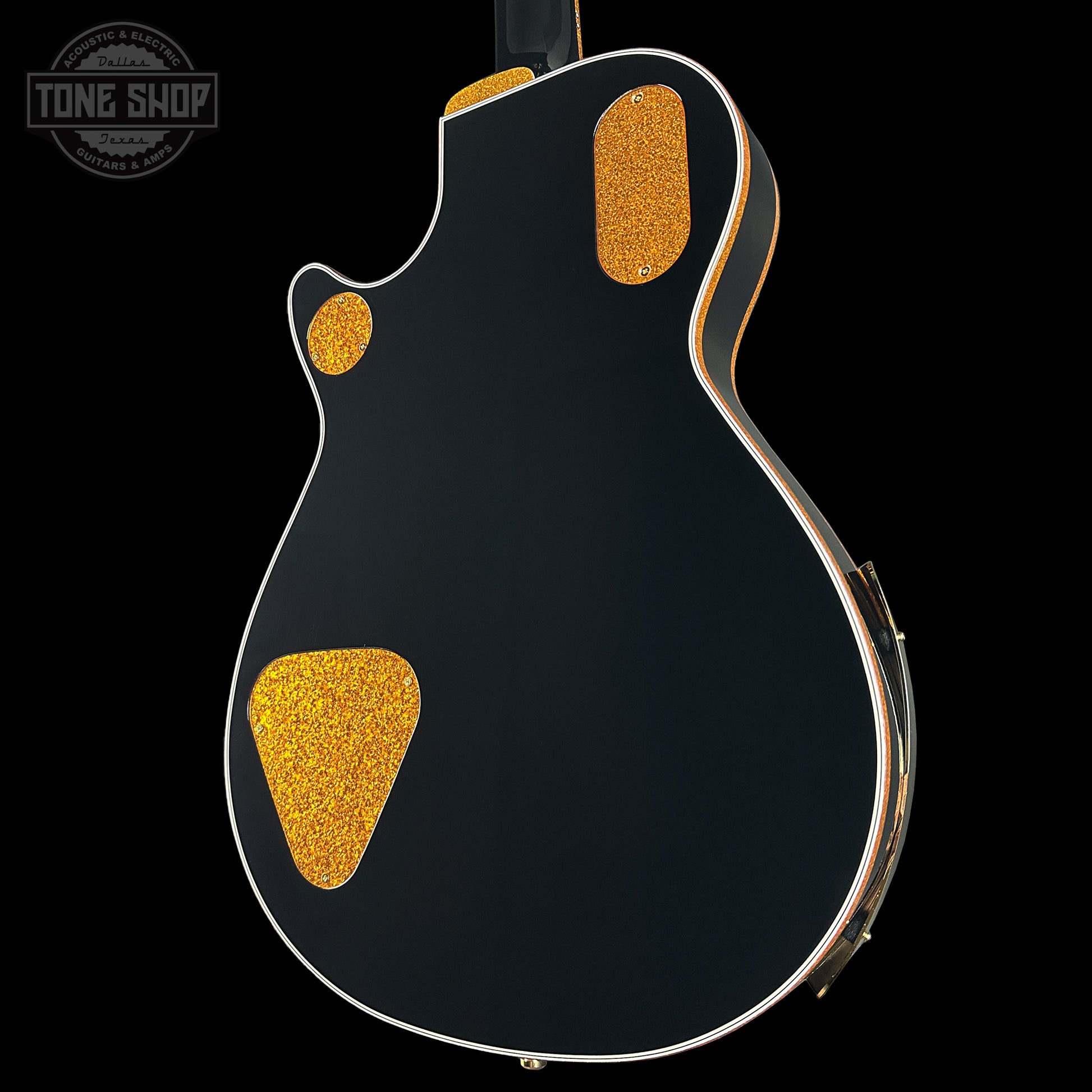 Back angle of Gretsch G6134T-58-TSFSR Tone Shop Exclusive Vintage Select Edition 58 Penguin Ebony.