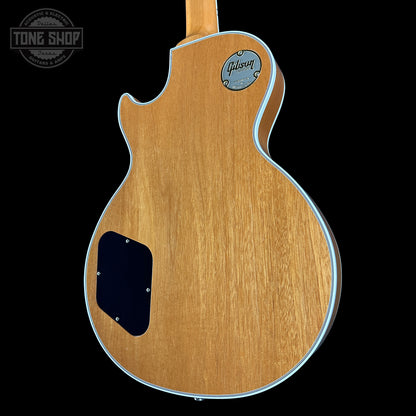 Back angle of Gibson Custom Shop TSG Anniversary Les Paul Custom Chambered 7A Quilt Cobra.