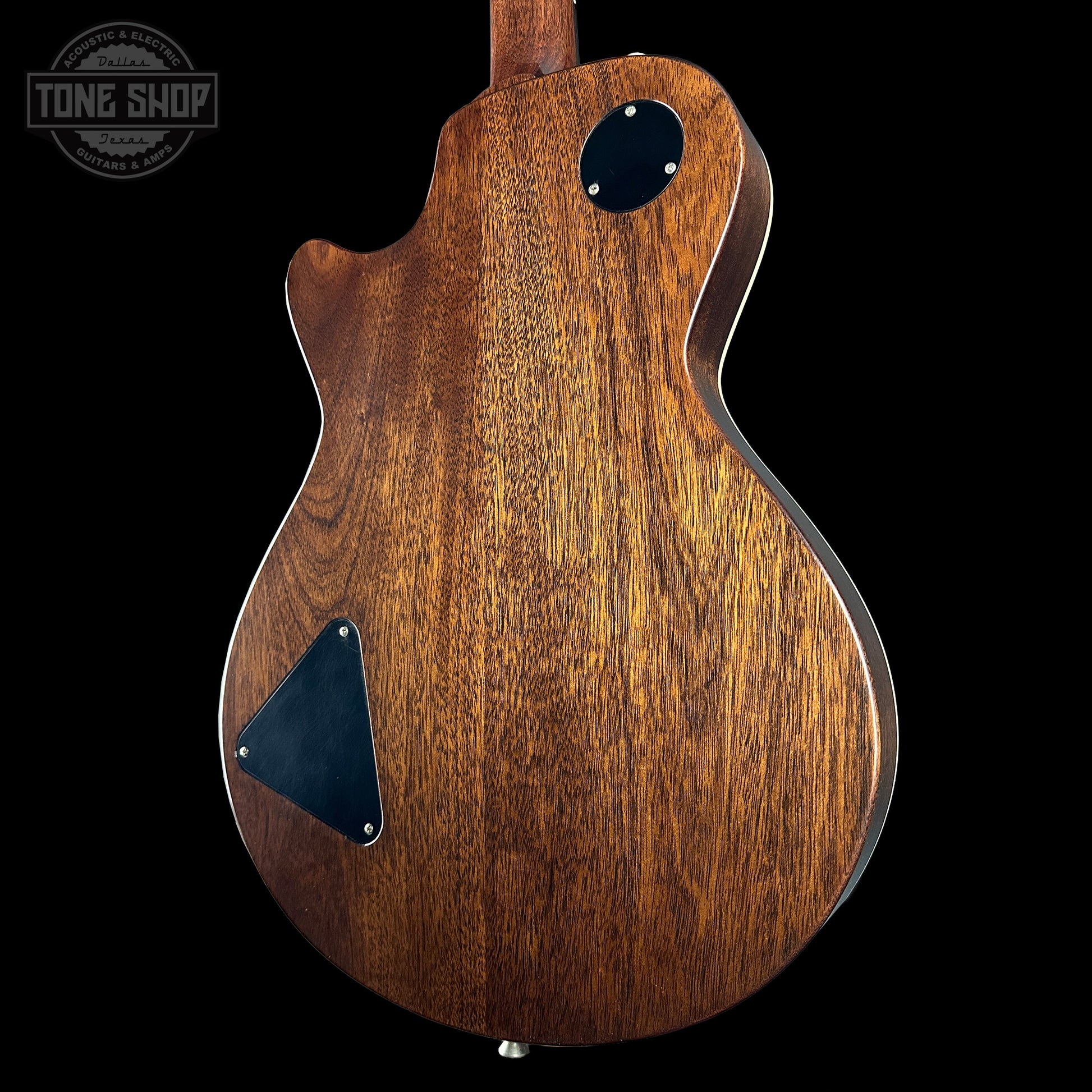 Back angle of Collings 470-JL Antiqued Black.