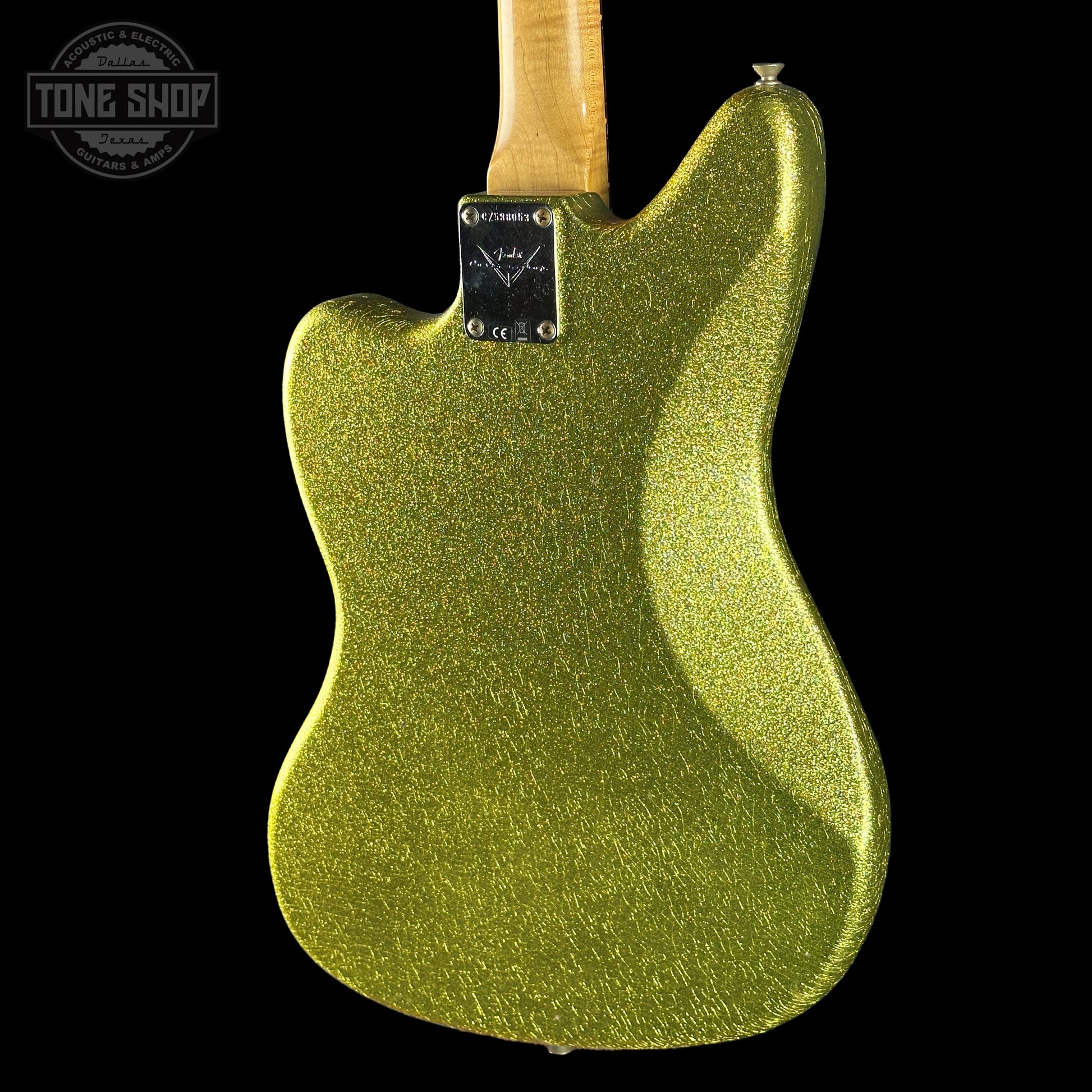 Back angle of Fender Custom Shop 1962 Jaguar Journeyman Relic PHC CHSP.