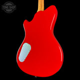 Back angle of Powers Electric A-Type Select Ghost Flame Signal Red PF42 CamTail.