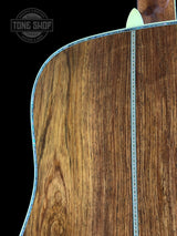Back detail of Martin Custom Shop Dread 14-Fret Guatemalan Rosewood.