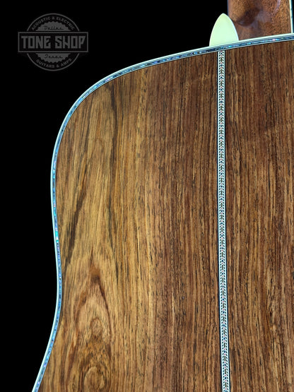 Back detail of Martin Custom Shop Dread 14-Fret Guatemalan Rosewood.