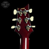 Back of headstock of PRS Paul Reed Smith Charcoal Phoenix Limited Edition.