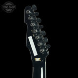Back of headstock of ESP Original Series Stephen Carpenter STEF-T7B Baritone.