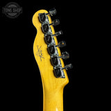 Back of headstock of Fender Custom Shop 1967 Telecaster Bigsby Deluxe Closet Classic.