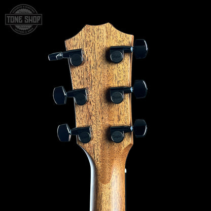 Back of headstock Taylor Custom TSG Anniversary Dread Adirondack / Indian Rosewood 1207155078.