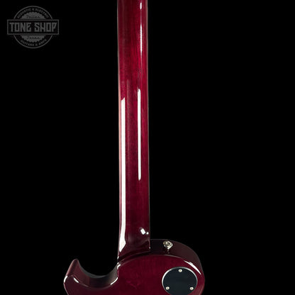 Back of neck of PRS S2 Wood Library McCarty 594 Singlecut Quilt Purple.