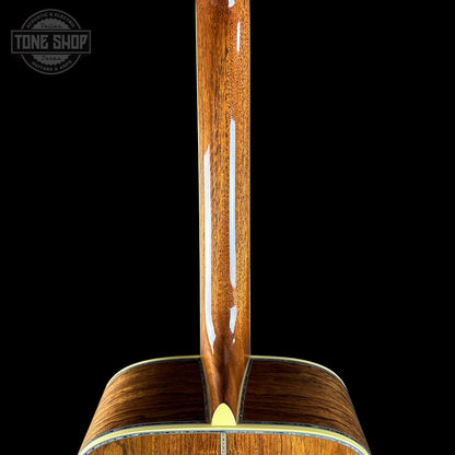 Back of neck of Martin Custom Shop Dread 14-Fret Guatemalan Rosewood.