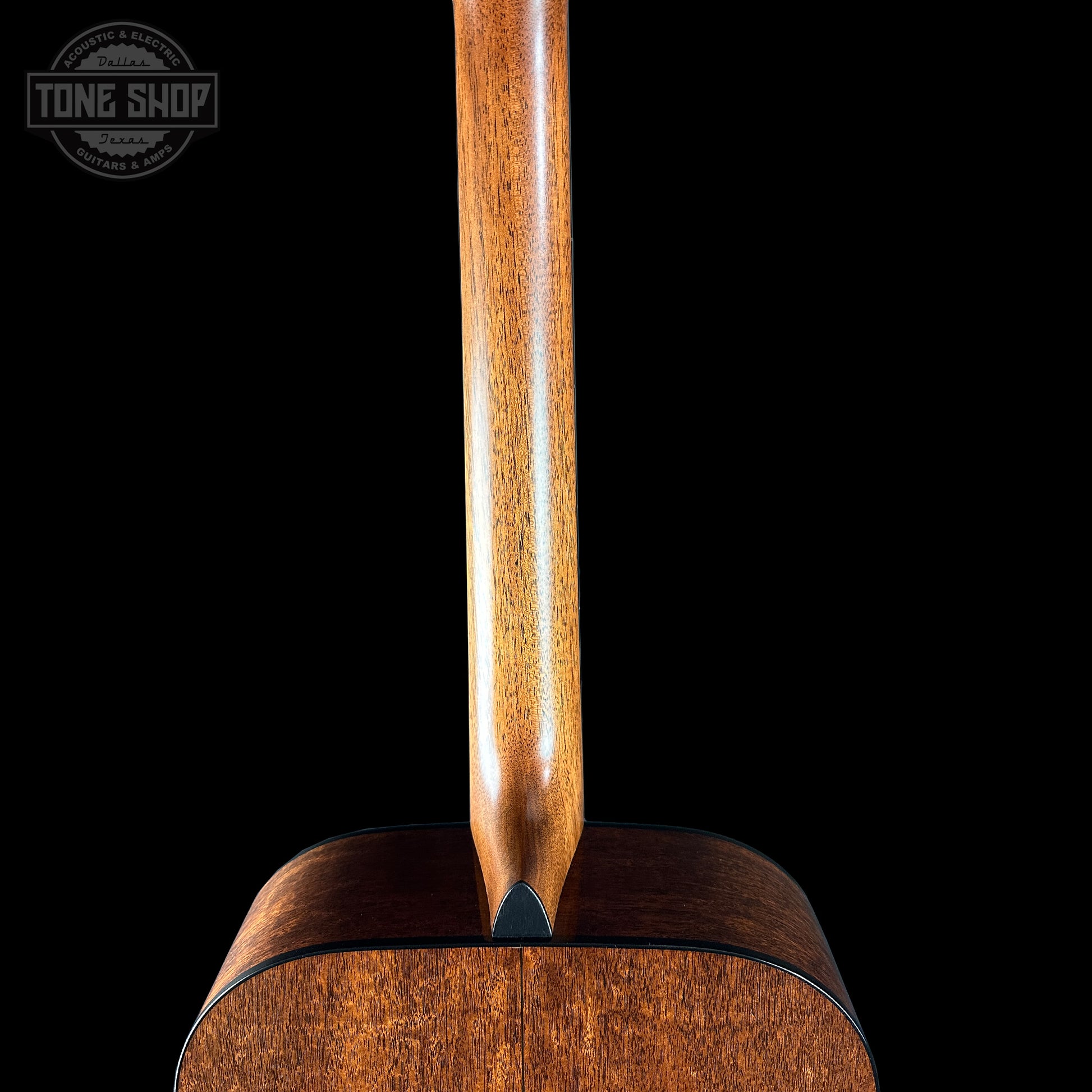 Back of neck of Martin Custom Shop 000 14-Fret Jaguar Claw Mahogany.