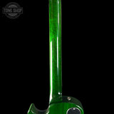 Back of neck of PRS S2 Wood Library McCarty 594 Singlecut Quilt Eriza Verde.