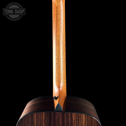 Back of neck of Taylor Custom TSG Anniversary Dread Adirondack / Indian Rosewood 1207245040.