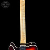 Back of neck of Fender Custom Shop 1960's Telecaster Custom Journeyman Relic Chocolate 3 Tone Sunburst.