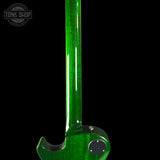 Back of neck of PRS S2 Wood Library McCarty 594 Singlecut Quilt Eriza Verde.