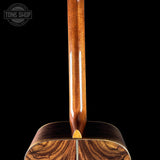 Back of neck of Martin Custom Shop OM 42 Style Adirondack/Wild Grain East Indian Rosewood.