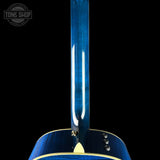 Back of neck of Taylor 2025 Namm Custom #41 Grand Pacific Aquamarine Koi Motif.