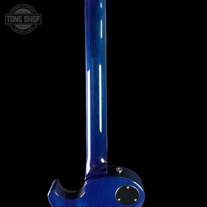 Back of neck of PRS S2 Wood Library McCarty 594 Singlecut Quilt Makena Blue.