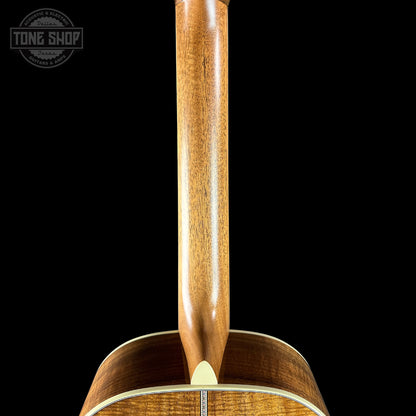 Back of neck of Martin Custom Shop 00-12F 41 Style Adirondack/Exceptional Broad Figure Koa.