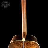 Back of neck of Martin Custom Shop Dread 28 Style Adirondack / Wild Grain East Indian Rosewood.