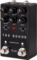 Angled Front of Fender The Bends Compressor V2 against a white background