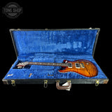 PRS Wood Library Custom 24 Quilt 10 Top Dark Cherry Sunburst in case.