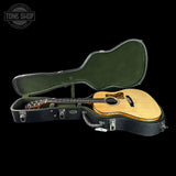 Collings CJ Old Growth Sitka Baked Bubble Maple in case.