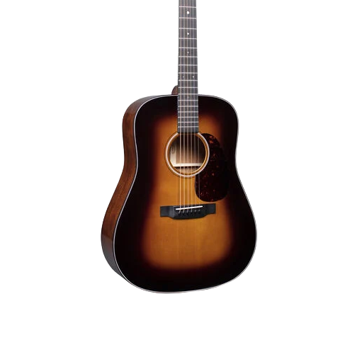 Front of Martin D-18 Sunburst.