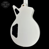 Back angle of Dean USA Custom Shop Cadillac Classic White.