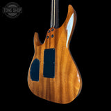 Back angle of Dean USA Custom Shop Exile Burl Maple Top.