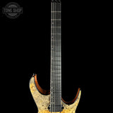 Fretboard of Dean USA Custom Shop Exile Burl Maple Top.