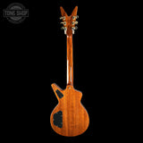 Full back of Dean USA Custom Shop Cadillac Spalted Maple Gold Hardware.