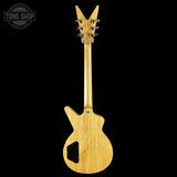Full back of Dean USA Custom Shop Cadillac Natural Korina Single Hum.