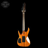 Full back of Dean USA Custom Shop Exile Burl Maple Top.